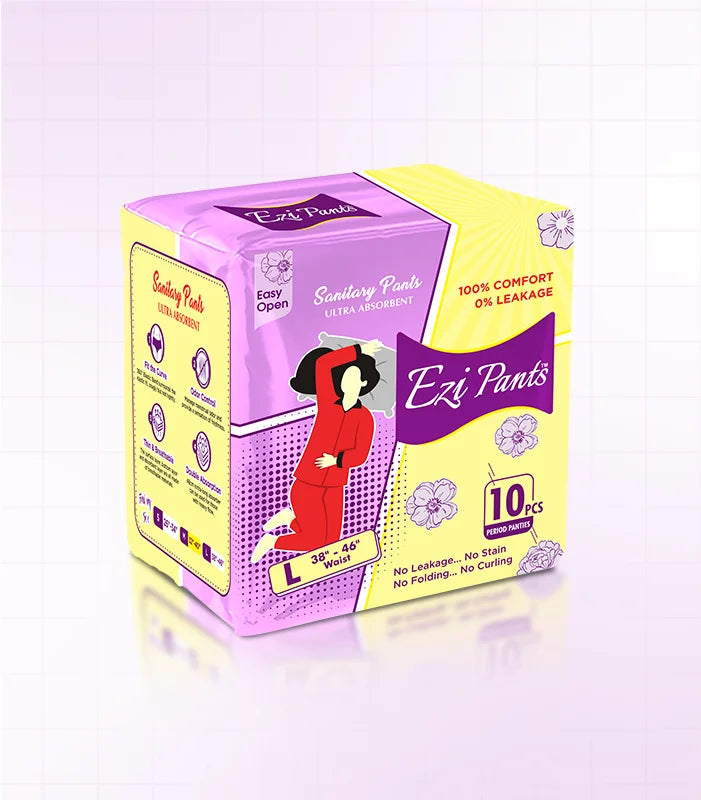 Sanitary Pants Ultra Absorbent Protection (Large) Size upto 12 hours