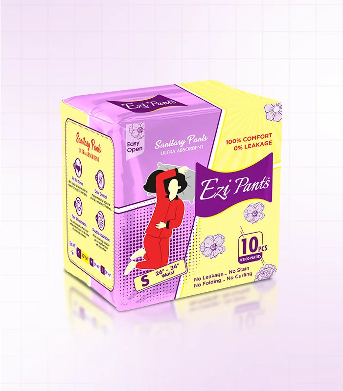Sanitary Pants Ultra Absorbent Protection Small Size upto 12 hours