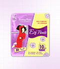 Ezi Pants sanitary pants packaging on a light purple background