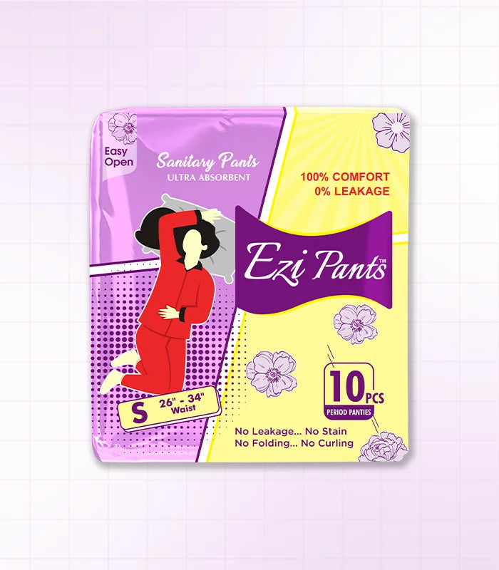 Sanitary Pants Ultra Absorbent Protection Small Size upto 12 hours