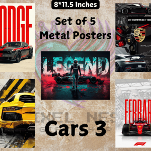 Cars 3 Metal Posters